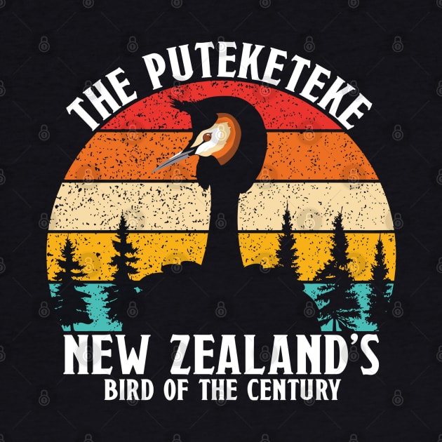 Funny Puteketeke New Zealand's Bird Of The Century Vintage by rhazi mode plagget